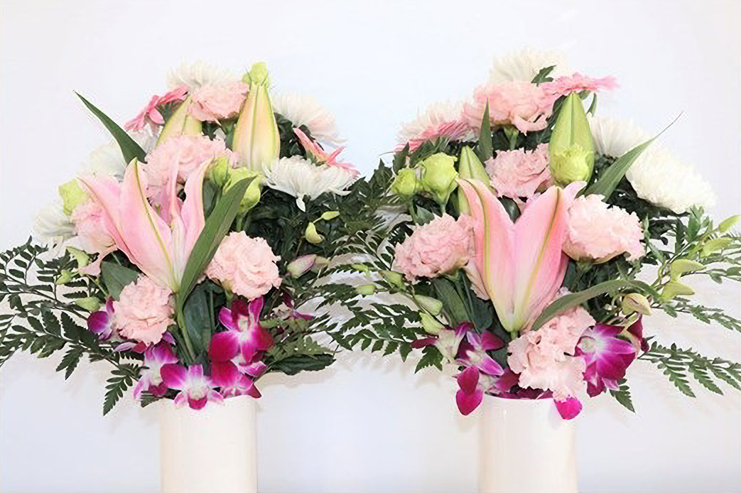 納骨用の花束一対